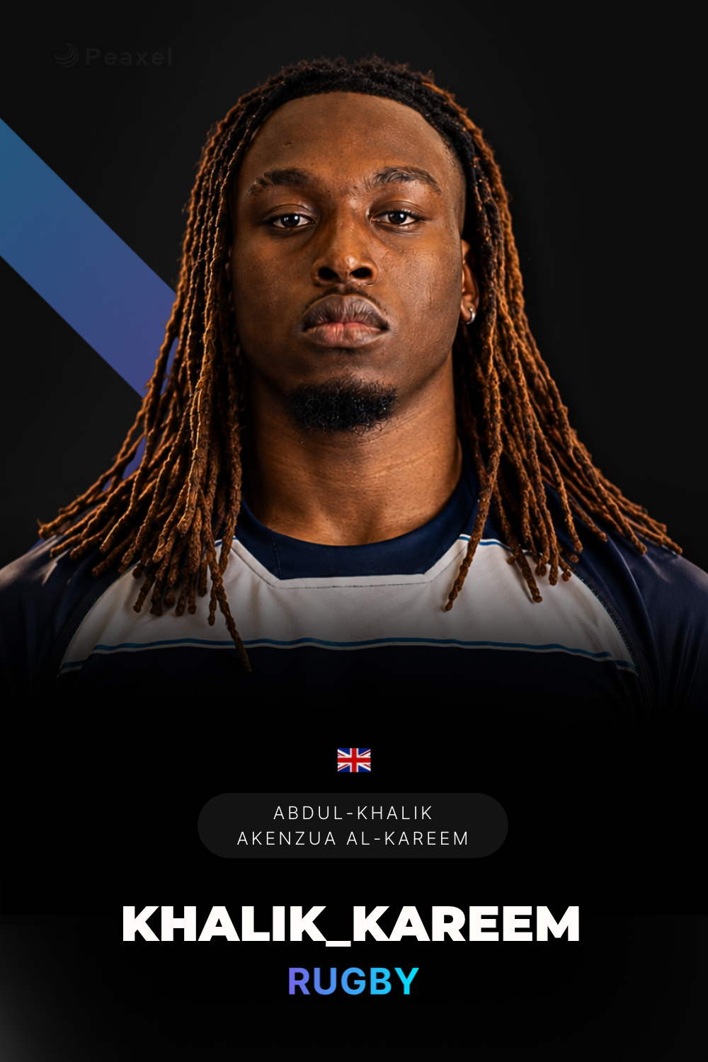Abdul-Khalik Akenzua Al-Kareem, Rugby — carta fantasy de Peaxel