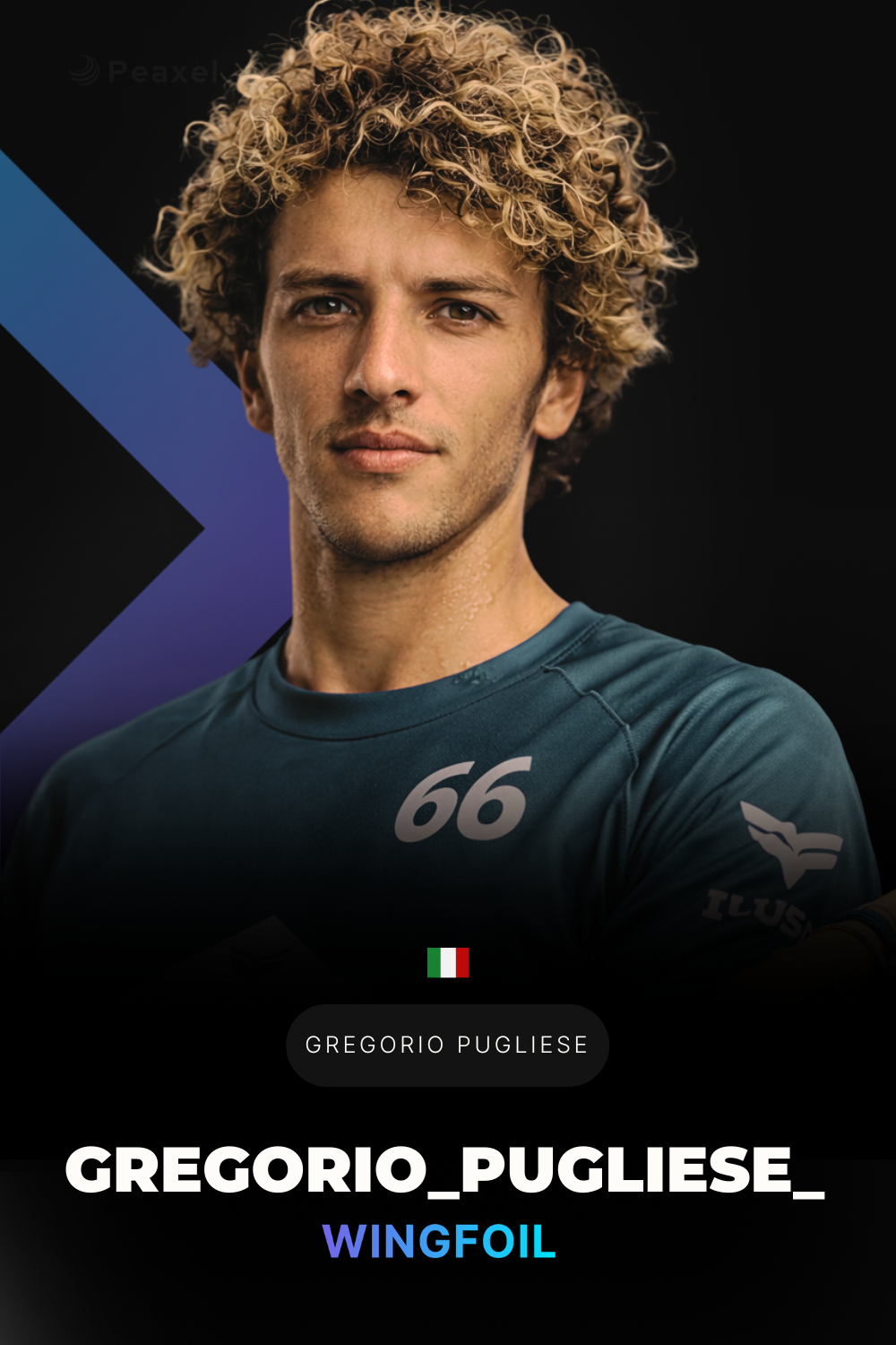 Gregorio Pugliese competed in Wingfoil World Cup semi-finals in Calabria, facing defending champion Mathis Ghio — Gregorio Pugliese
